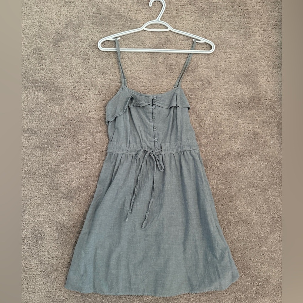 Mossimo Supply Co. Denim Ruffle-Front Mini Dress
